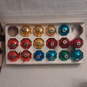 VTG " Pyramid " Ornaments, Set of 16